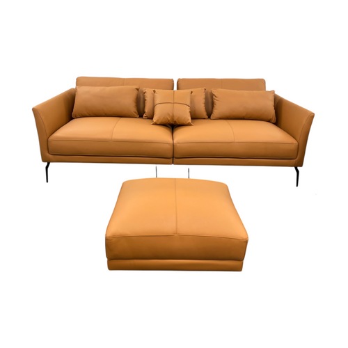 Wren Decors Genuine Leather Modular Sofa Cushion Couch Set, image 11