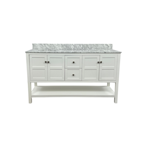 Lark Manor Amyra Hoefer 60" Double Bathroom Vanity Set, image 2