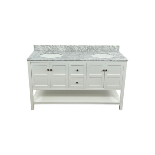 Lark Manor Amyra Hoefer 60" Double Bathroom Vanity Set, image 3