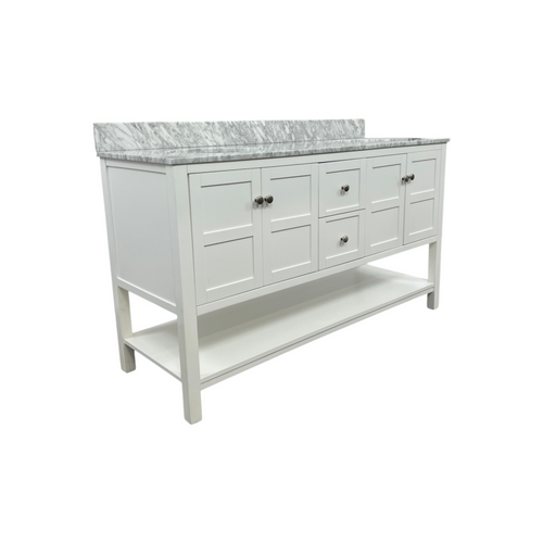 Lark Manor Amyra Hoefer 60" Double Bathroom Vanity Set, image 7