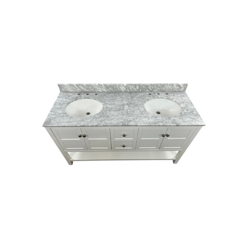 Lark Manor Amyra Hoefer 60" Double Bathroom Vanity Set, image 9