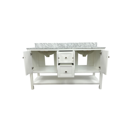 Lark Manor Amyra Hoefer 60" Double Bathroom Vanity Set, image 10