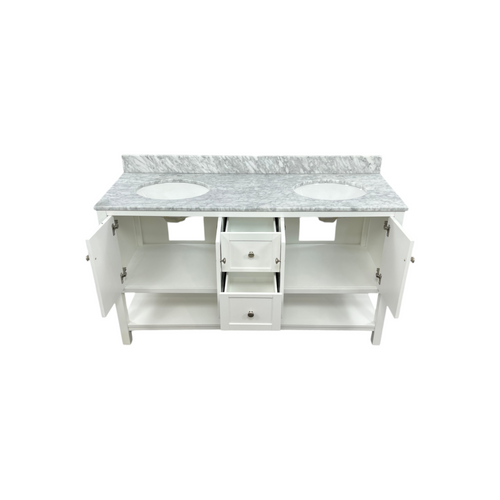 Lark Manor Amyra Hoefer 60" Double Bathroom Vanity Set, image 11