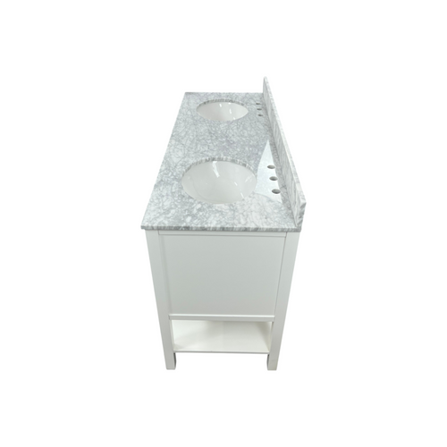 Lark Manor Amyra Hoefer 60" Double Bathroom Vanity Set, image 16