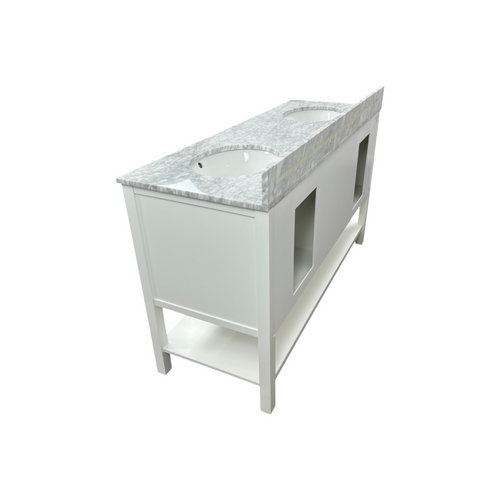 Lark Manor Amyra Hoefer 60" Double Bathroom Vanity Set, image 17