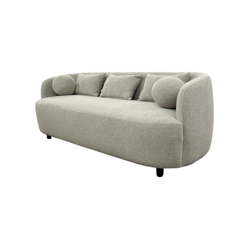 Wade Logan Theodore 85" Wide Modern Boucle Upholstered 3 Seat Sofa, image 3