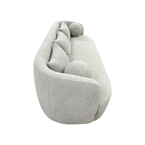 Wade Logan Theodore 85" Wide Modern Boucle Upholstered 3 Seat Sofa, image 4