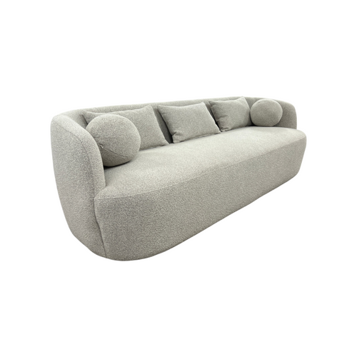 Wade Logan Theodore 85" Wide Modern Boucle Upholstered 3 Seat Sofa, image 5