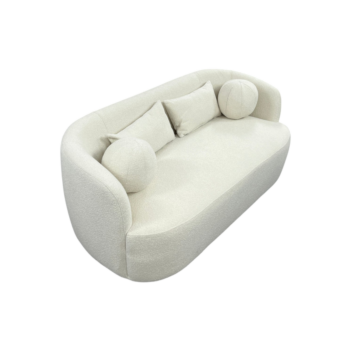 Wade Logan Cleaven Wide Boucle Upholstered Loveseat Sofa