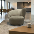 Pasargad Vicenza Velvet Swivel Accent Chair