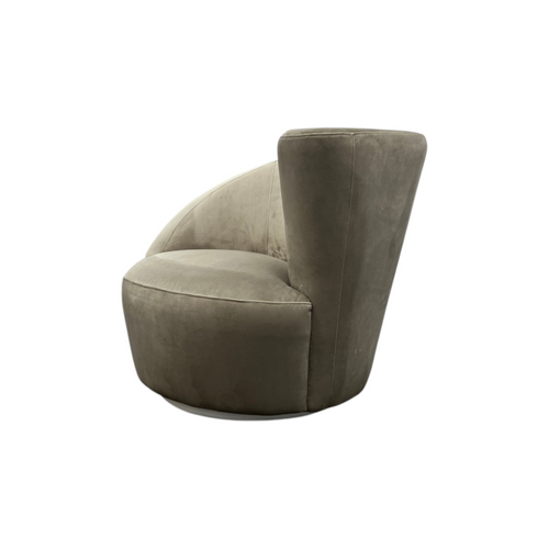 Pasargad Vicenza Velvet Swivel Accent Chair, image 4
