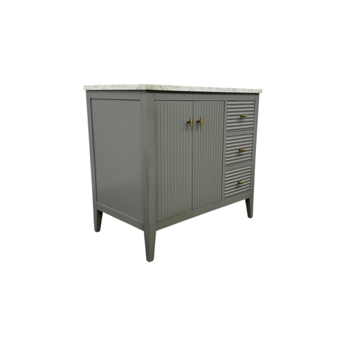 Vanity Art Laval 36" Single Sink Freestanding Bathroom Vanity with Engineered Marble Top, image 12