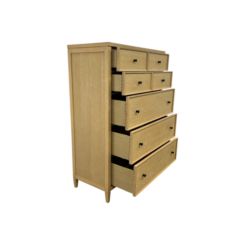 TOV Furniture Bristol Park 40" Whitewashed Oak Wood 7-Drawer Chest, image 13