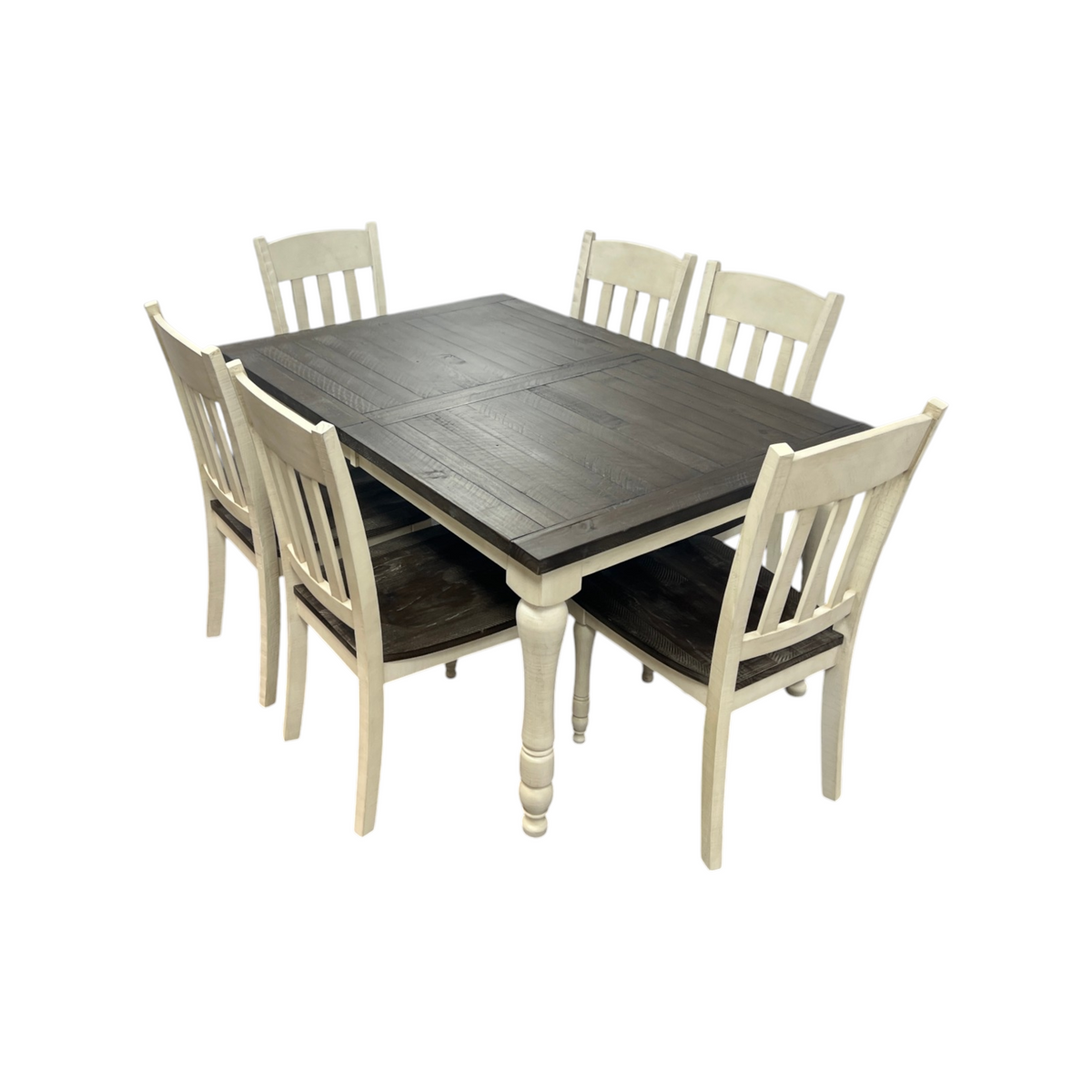 Lark Manor Aashma 6 - Person Extendable Solid Wood Top Four Leg Dining Set