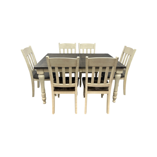 Lark Manor Aashma 6 - Person Extendable Solid Wood Top Four Leg Dining Set, image 11