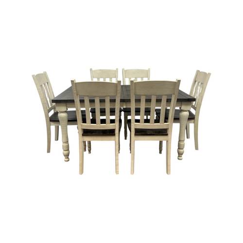 Lark Manor Aashma 6 - Person Extendable Solid Wood Top Four Leg Dining Set, image 16