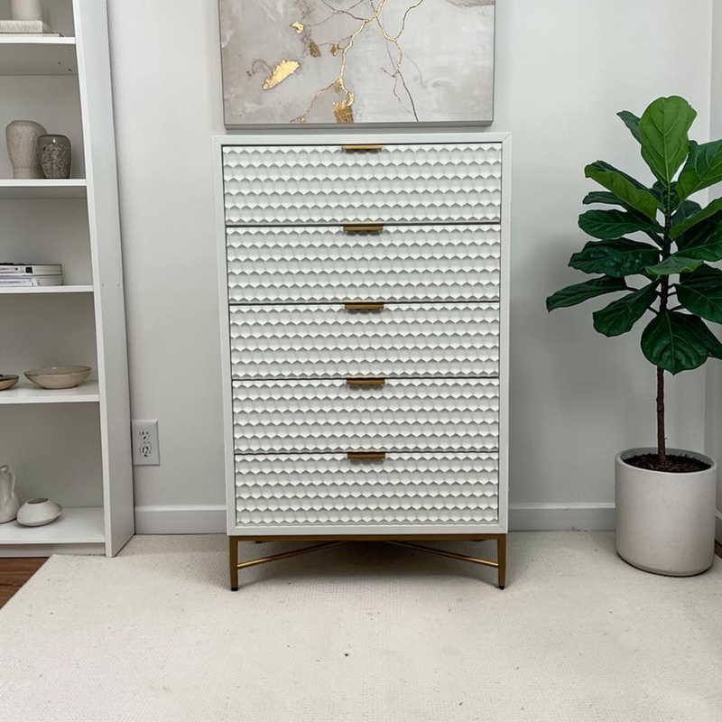 AllModern Capra 30" W 5-Drawer Wood Standard Dresser