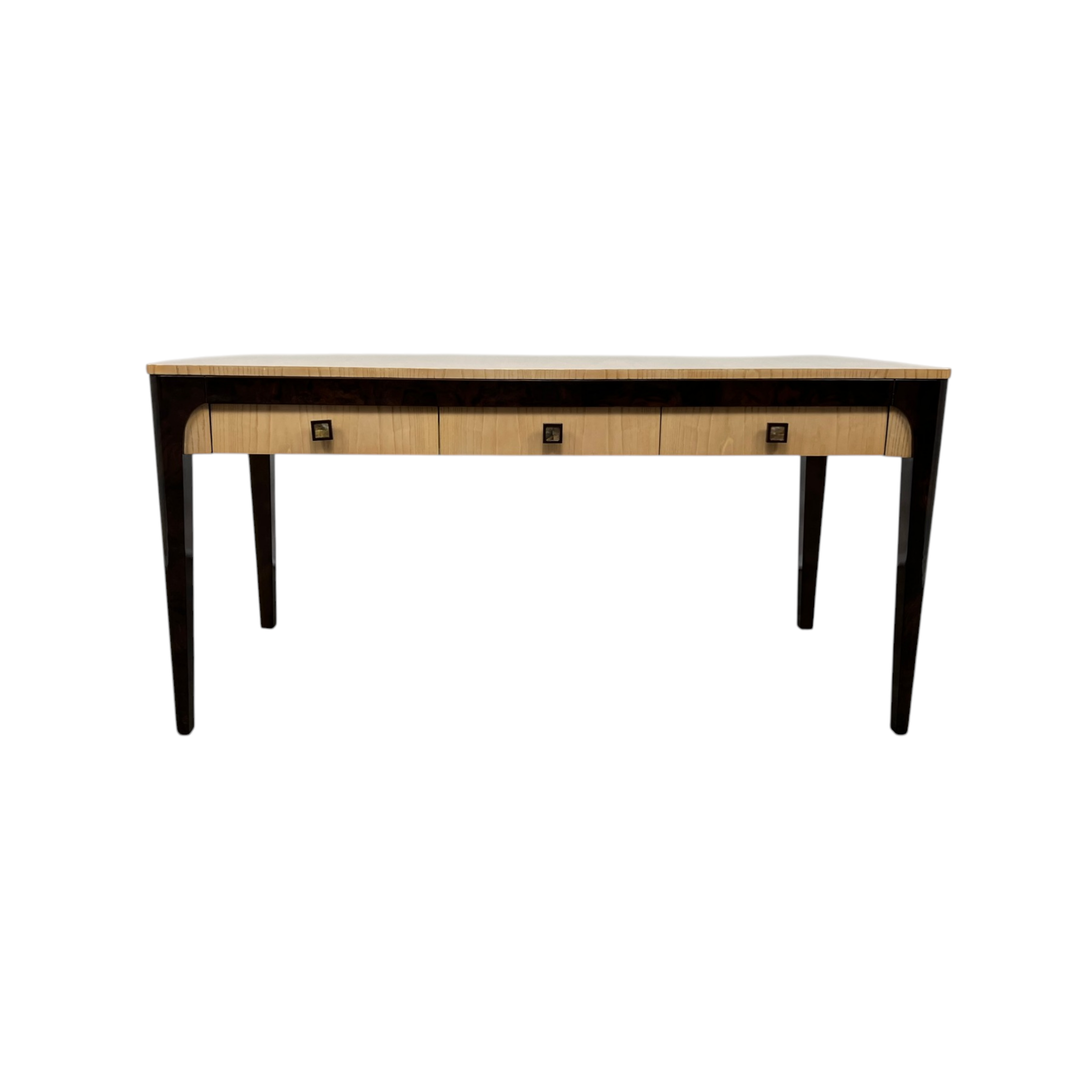 Infinity Furniture Import Solid Wood Top Metal Base Writing Desk