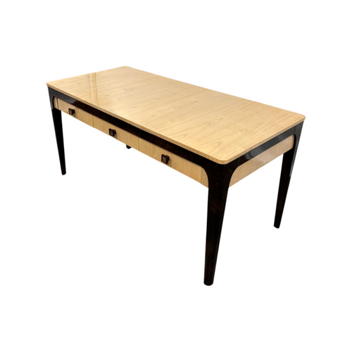 Infinity Furniture Import Solid Wood Top Metal Base Writing Desk, image 5