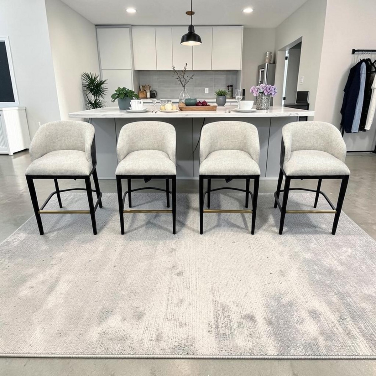 Hooker Furniture Curata Upholstered Bar Stool Set of 4