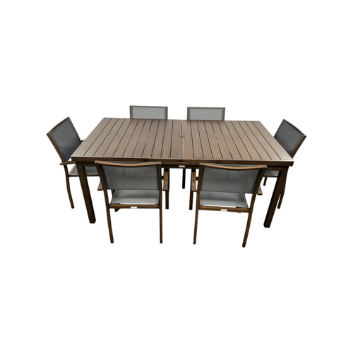 HIGOLD Heck 9 Pieces Extendable Outdoor Patio Dining Set For Eight Person, Powder Coating Aluminum, image 11