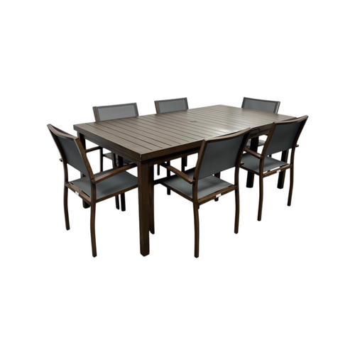 HIGOLD Heck 9 Pieces Extendable Outdoor Patio Dining Set For Eight Person, Powder Coating Aluminum, image 12