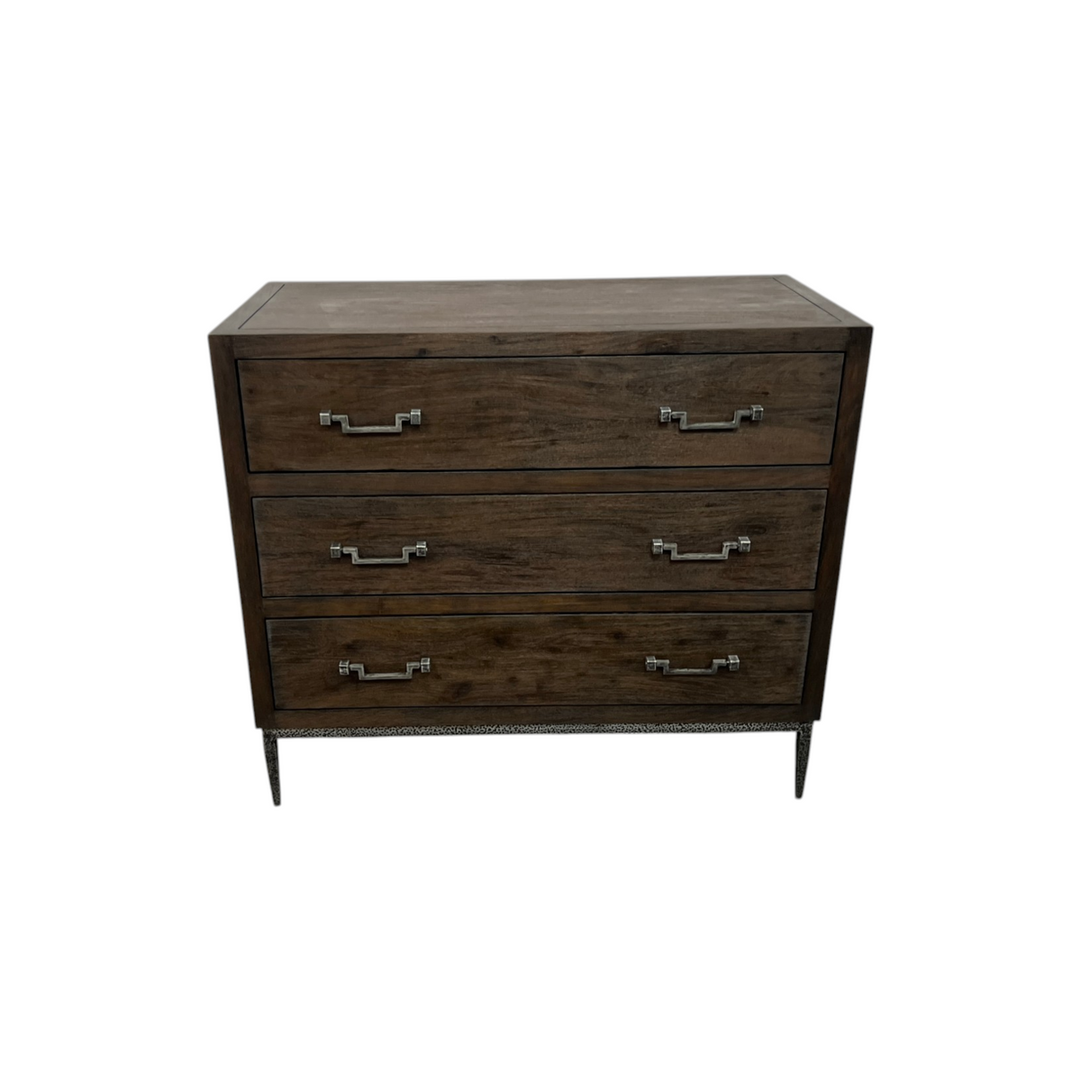 Sarreid Ltd Bauhaus Solid Wood 3 Drawer Accent Chest