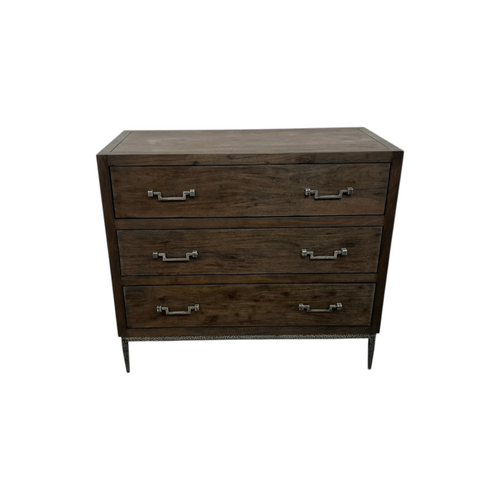 Sarreid Ltd Bauhaus Solid Wood 3 Drawer Accent Chest, image 3