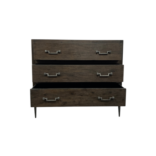 Sarreid Ltd Bauhaus Solid Wood 3 Drawer Accent Chest, image 11