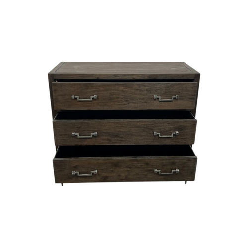 Sarreid Ltd Bauhaus Solid Wood 3 Drawer Accent Chest, image 12