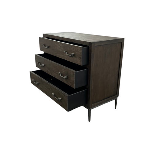 Sarreid Ltd Bauhaus Solid Wood 3 Drawer Accent Chest, image 13