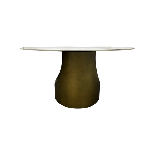 POVISON Modern Sintered Stone Round Dining Table with U-shaped Leg, Seats 4 to 6, Kitchen Table for Living Room, image 14
