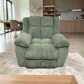 Red Barrel Studio Manual Recliner Chair With Padded Armrests - Overstuffed Corduroy Upholstery
