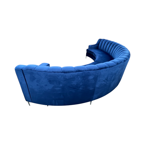 Mercer41 Steubenville Velvet Curved Sectional Symmetrical, image 5