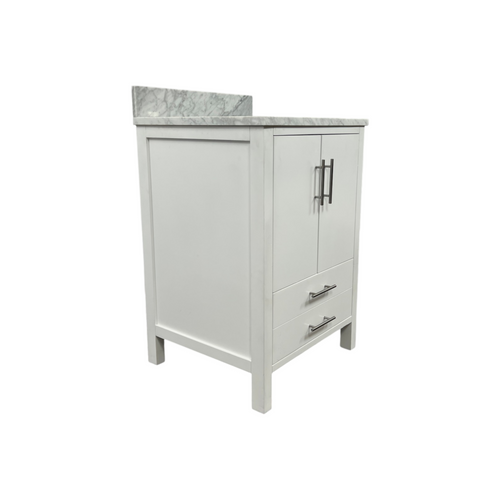 AllModern Kiara 24" Carrara Marble Single Bathroom Vanity, image 6