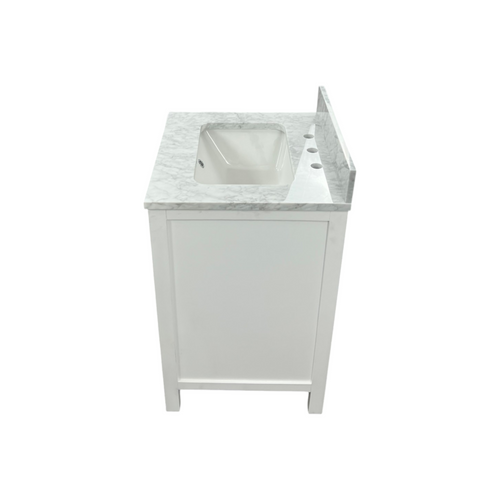 AllModern Kiara 24" Carrara Marble Single Bathroom Vanity, image 14