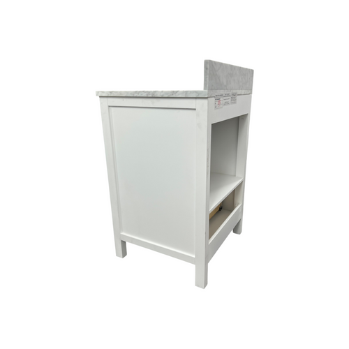 AllModern Kiara 24" Carrara Marble Single Bathroom Vanity, image 15