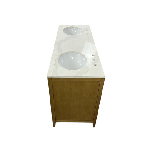 Highbury Furnishings Alsup 60'' Double Bathroom Vanity with Quartz Top, image 10