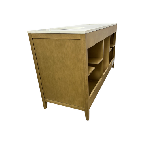 Highbury Furnishings Alsup 60'' Double Bathroom Vanity with Quartz Top, image 11