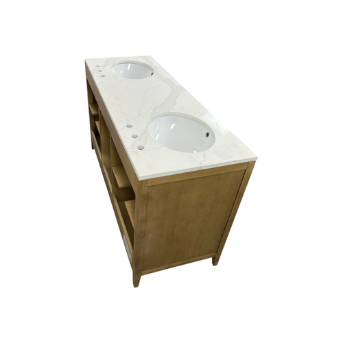 Highbury Furnishings Alsup 60'' Double Bathroom Vanity with Quartz Top, image 14