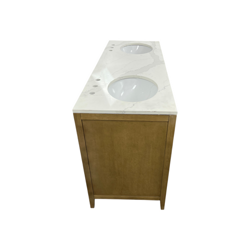 Highbury Furnishings Alsup 60'' Double Bathroom Vanity with Quartz Top, image 15