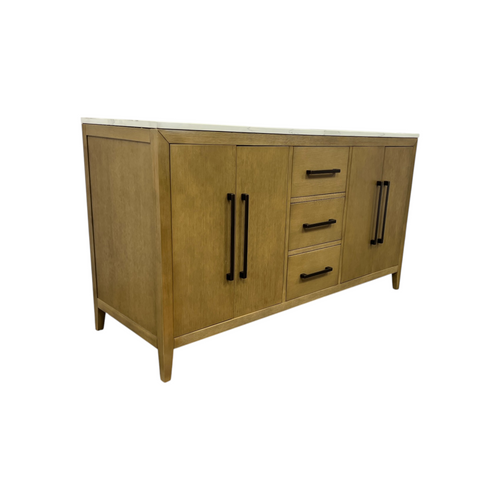 Highbury Furnishings Alsup 60'' Double Bathroom Vanity with Quartz Top, image 16