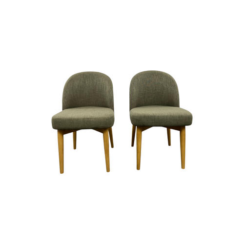 George Oliver Hillier Linen Blend Parson Chairs with Solid Wood Legs (Set of 2), image 2