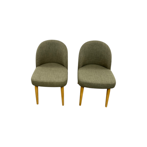 George Oliver Hillier Linen Blend Parson Chairs with Solid Wood Legs (Set of 2), image 3
