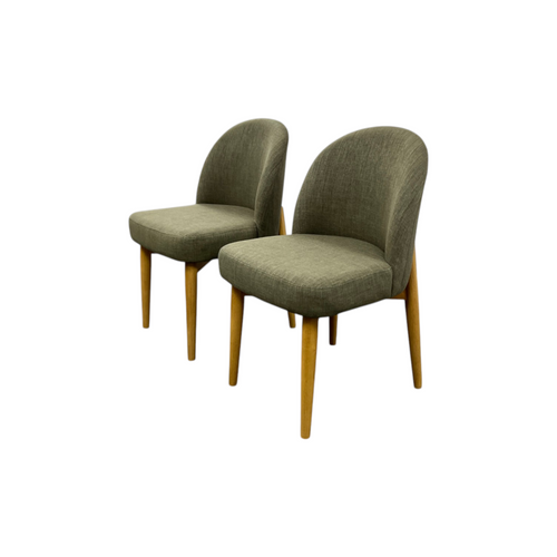 George Oliver Hillier Linen Blend Parson Chairs with Solid Wood Legs (Set of 2), image 4