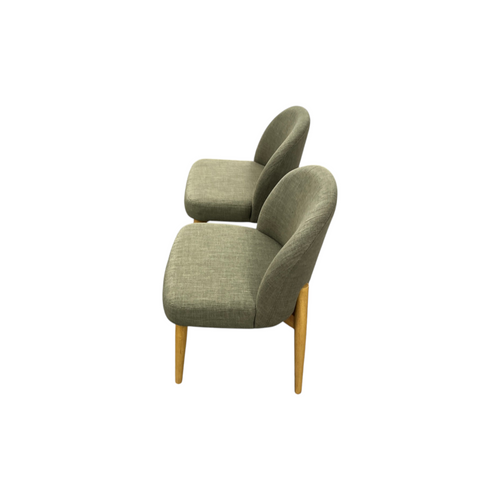 George Oliver Hillier Linen Blend Parson Chairs with Solid Wood Legs (Set of 2), image 6