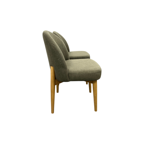 George Oliver Hillier Linen Blend Parson Chairs with Solid Wood Legs (Set of 2), image 11