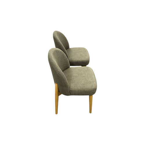 George Oliver Hillier Linen Blend Parson Chairs with Solid Wood Legs (Set of 2), image 12