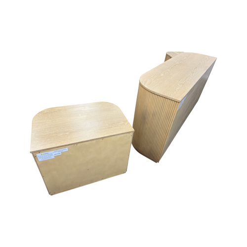 Orren Ellis Queensbury Solid Wood Fluted Dresser And Queensbury Solid Wood Fluted Nightstand Set, image 5