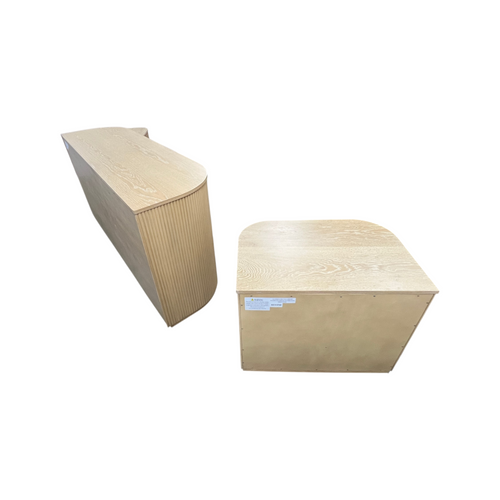 Orren Ellis Queensbury Solid Wood Fluted Dresser And Queensbury Solid Wood Fluted Nightstand Set, image 8